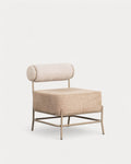 Elin Soft fabric and metal armchair
