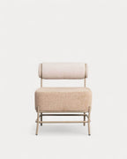 Elin Soft fabric and metal armchair