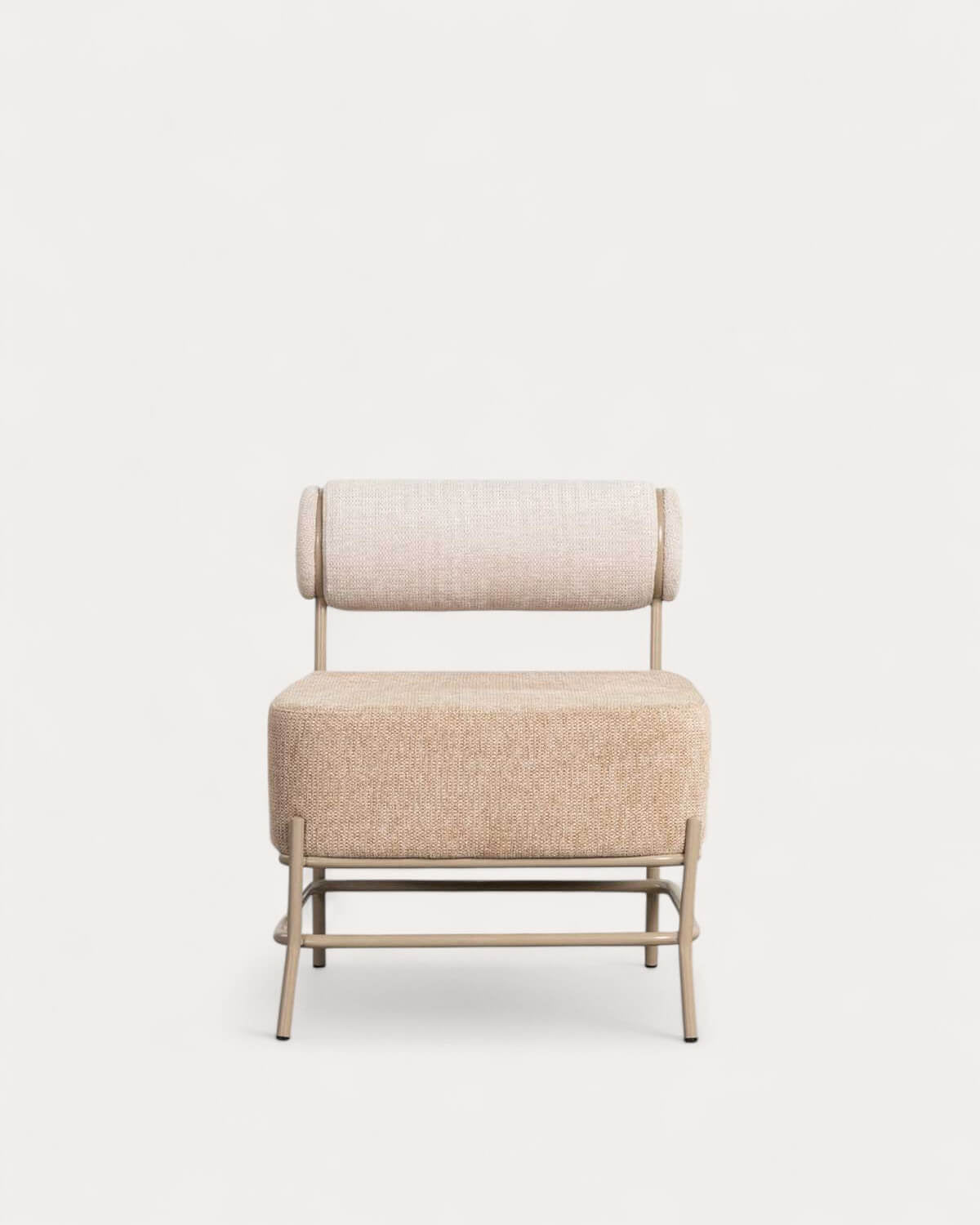Elin Soft fabric and metal armchair