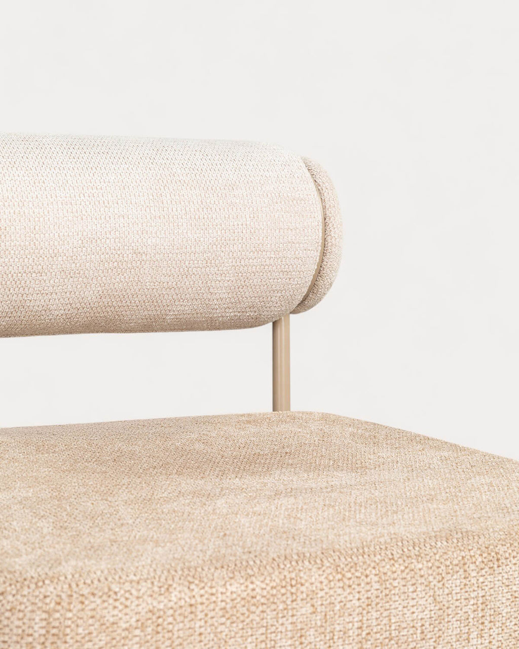 Elin Soft fabric and metal armchair