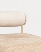 Elin Soft fabric and metal armchair