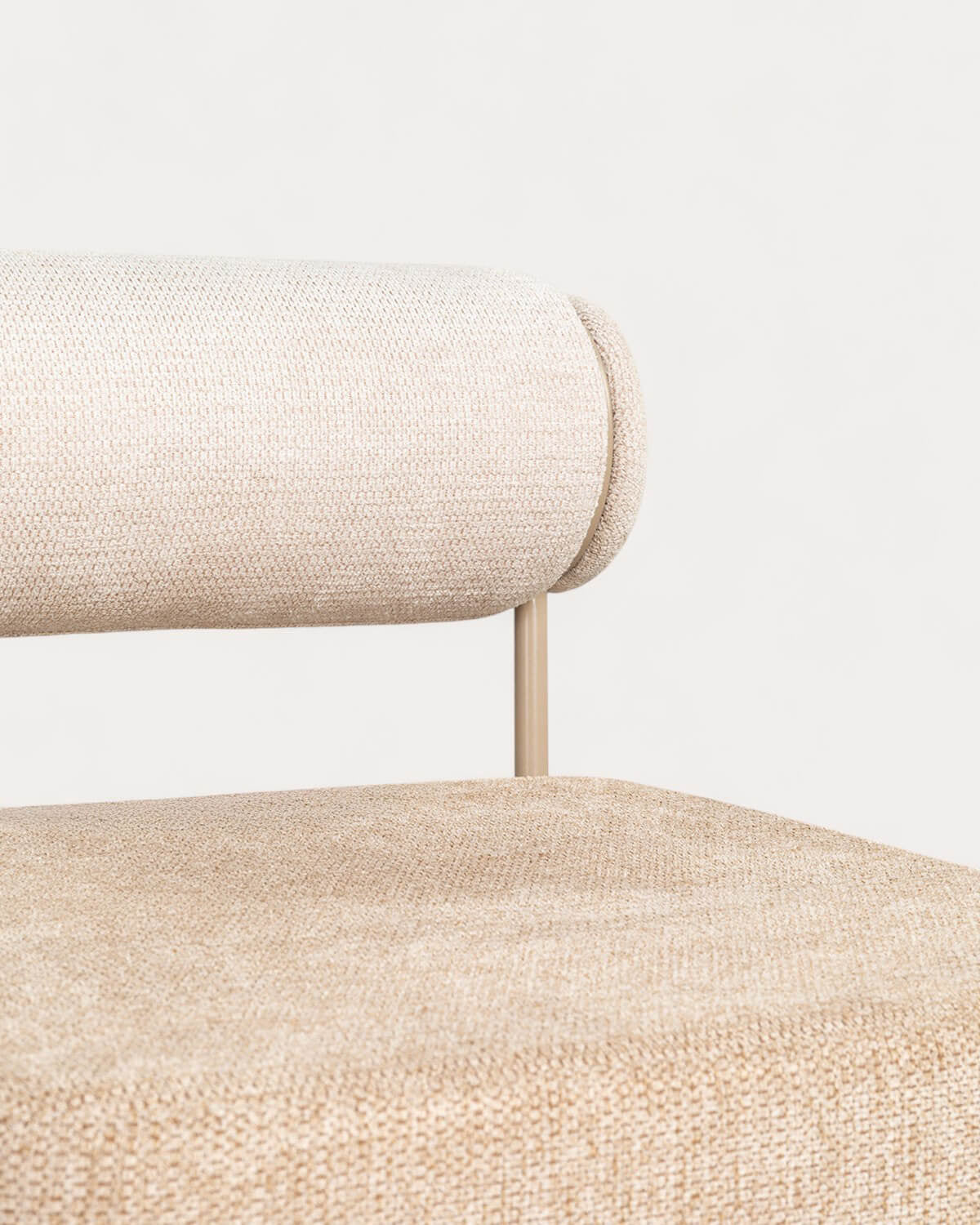 Elin Soft fabric and metal armchair
