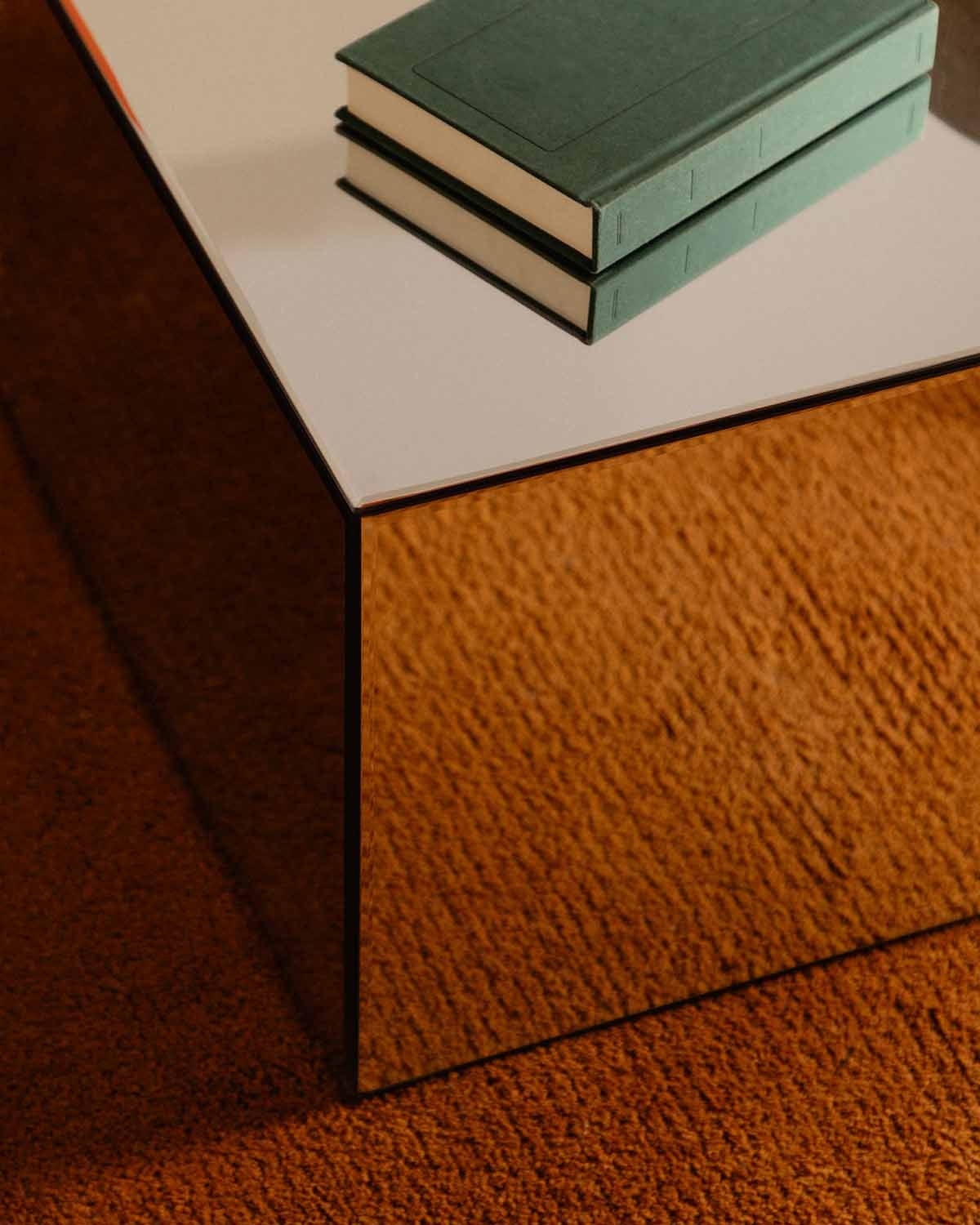 Square glass coffee table 75x75 cm Ninel