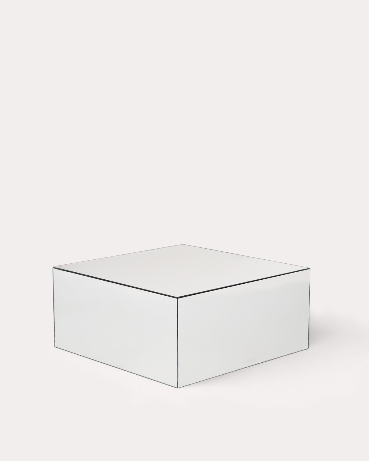 Square glass coffee table 75x75 cm Ninel