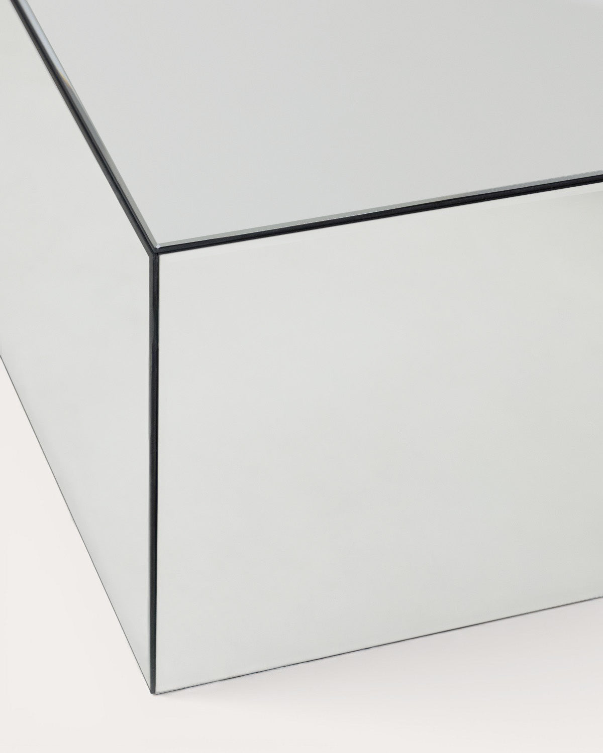 Square glass coffee table 75x75 cm Ninel