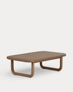 Edvard rectangular outdoor coffee table 110x65 cm in eucalyptus wood