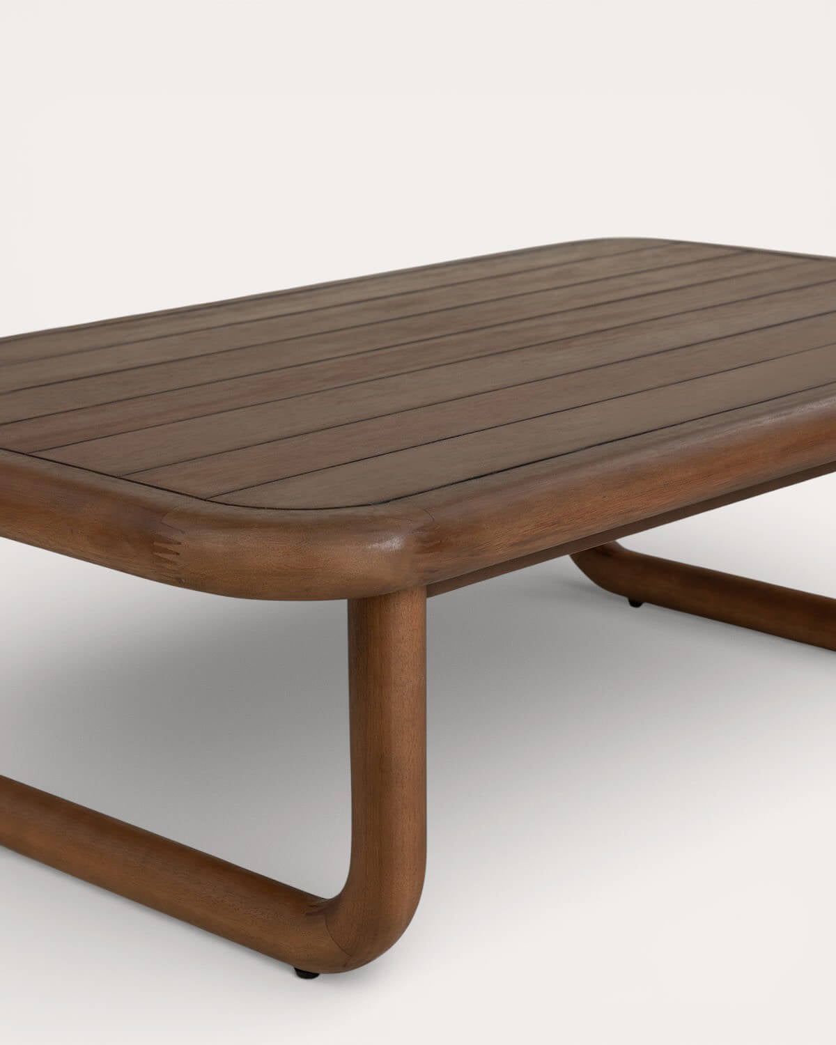 Elnes rectangular outdoor coffee table 110x65 cm in eucalyptus wood