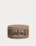 Round outdoor coffee table Ø80 cm in Mares acacia wood