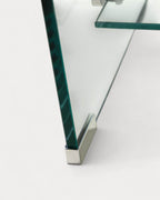 Rectangular coffee table 110x55 cm in tempered glass Endil