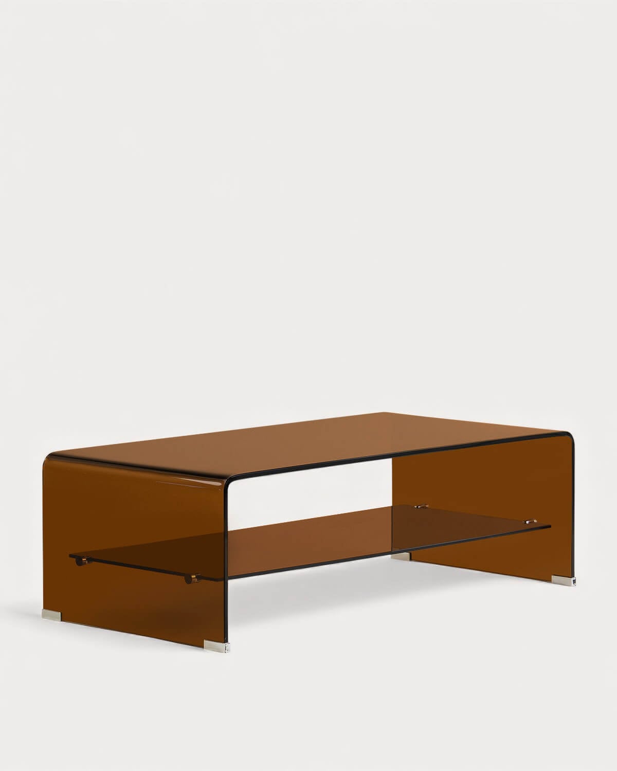 Rectangular coffee table 110x55 cm in tempered glass Endil