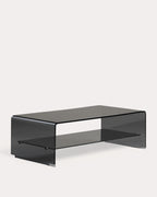 Rectangular coffee table 110x55 cm in tempered glass Endil