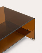 Rectangular coffee table 110x55 cm in tempered glass Endil