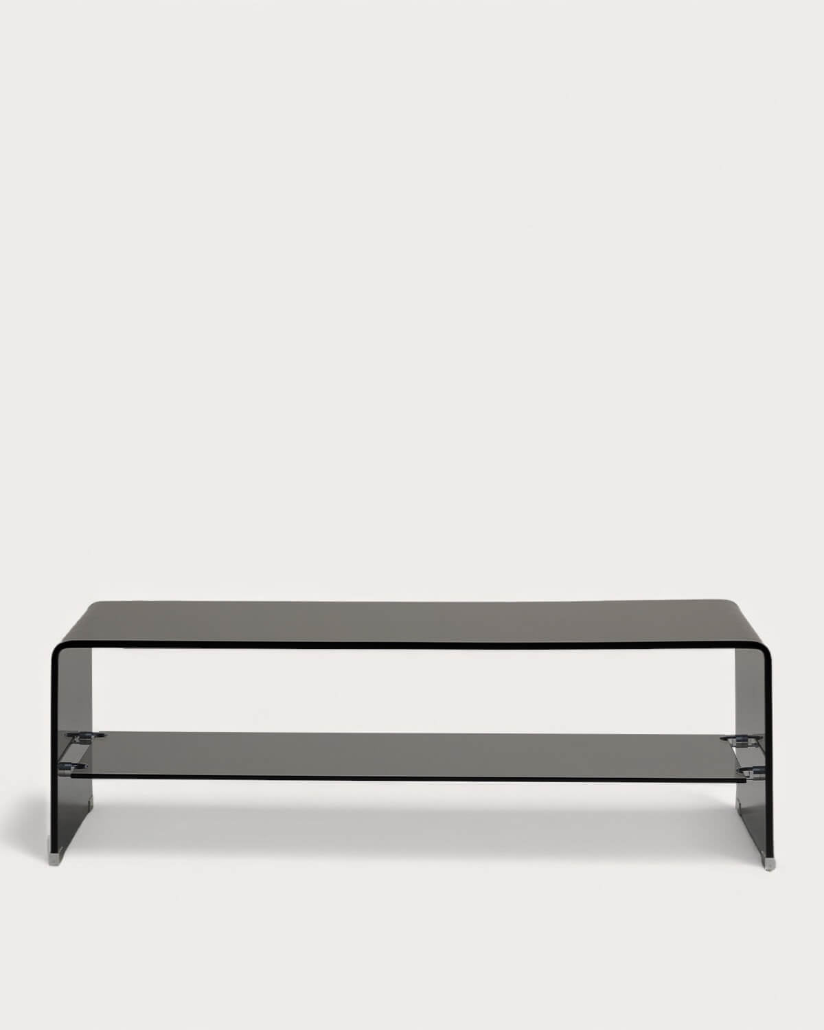 Rectangular coffee table 110x55 cm in tempered glass Endil