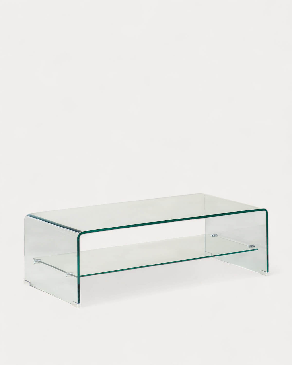 Rectangular coffee table 110x55 cm in tempered glass Endil