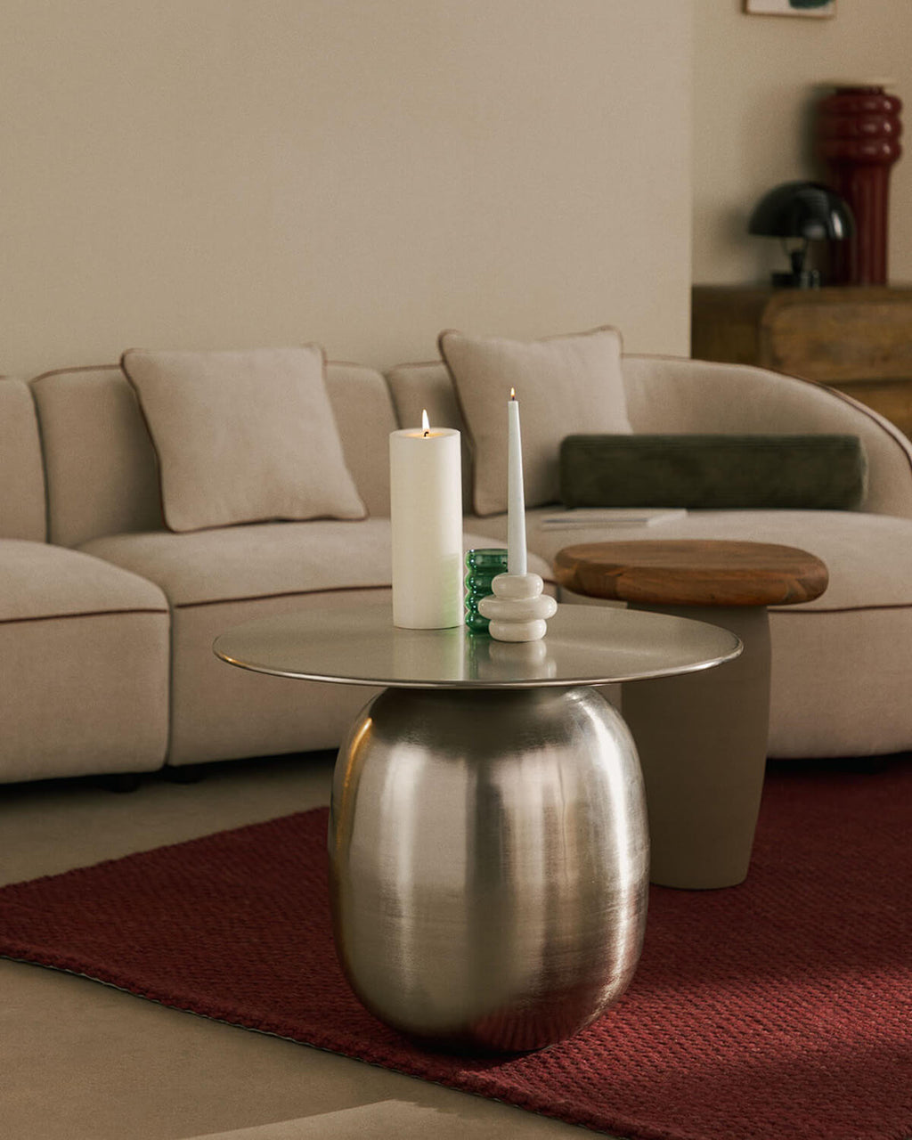 Saik round metal coffee table Ø66 cm