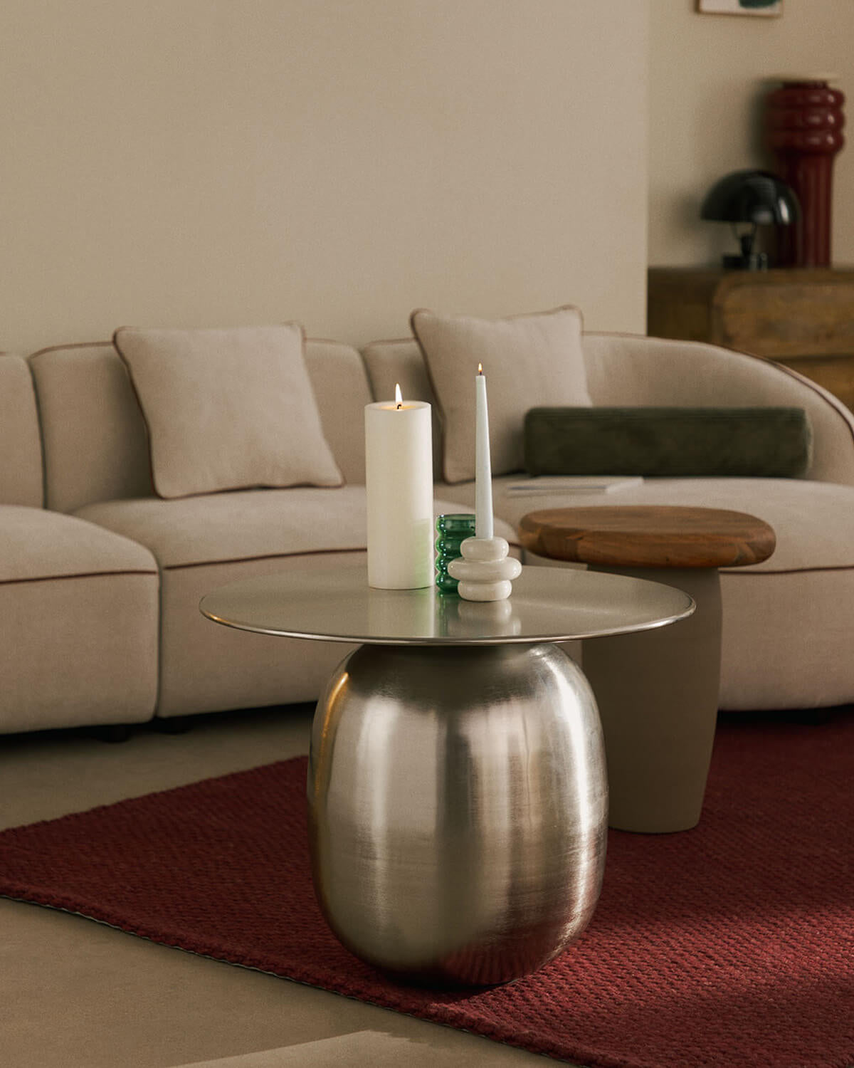 Saik round metal coffee table Ø66 cm