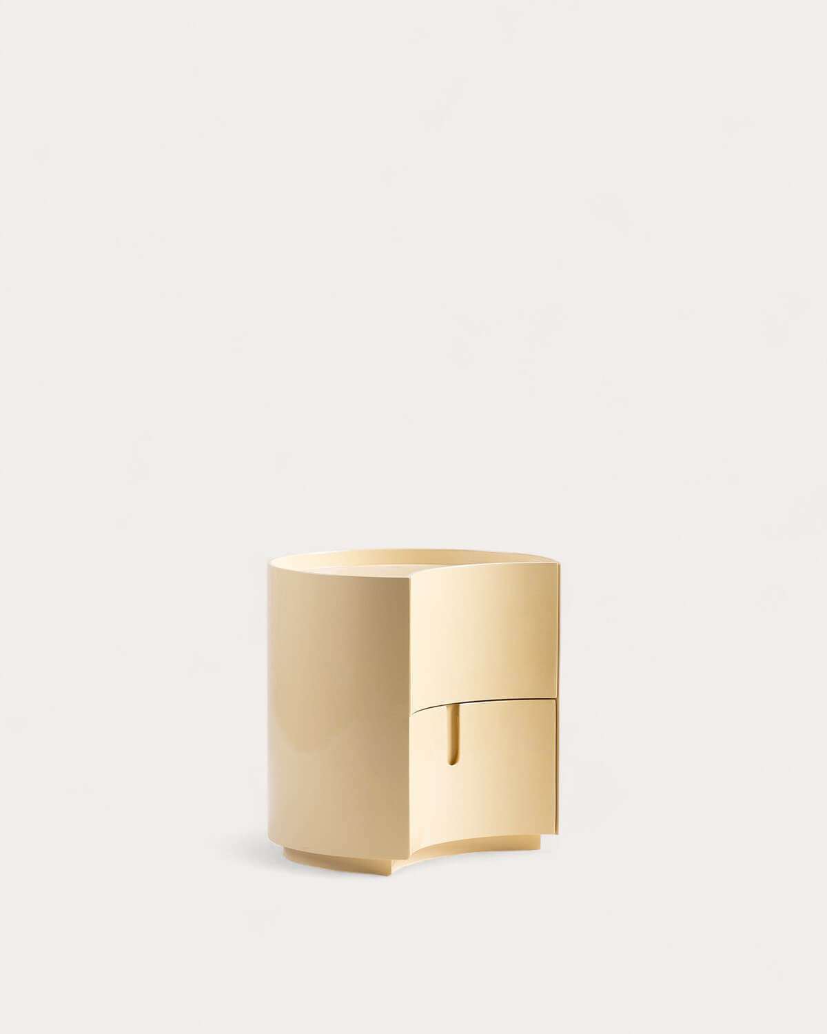 Karyna wooden side table with 2 drawers 50x42 cm