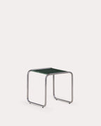 Square side table 40x40 cm in marble and metal Nansa