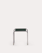 Square side table 40x40 cm in marble and metal Nansa