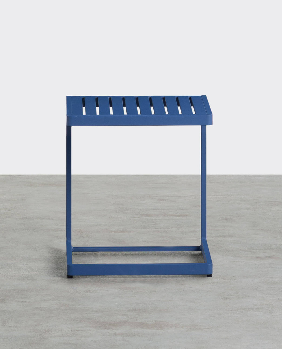 Square outdoor side table 40x40 cm in aluminum Kreta Colors