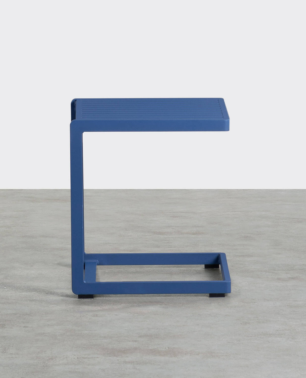Square outdoor side table 40x40 cm in aluminum Kreta Colors