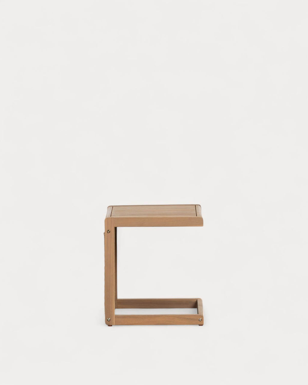 Outdoor side table 40x40 cm in acacia wood and Mirle rope