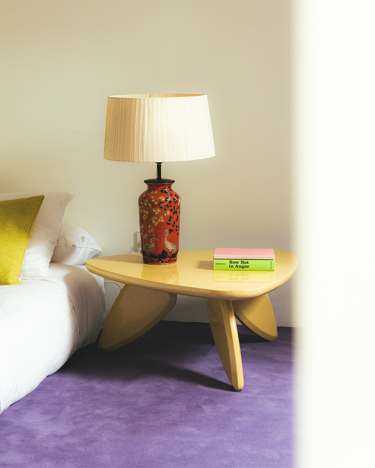 Saideah wooden side table 80x77 cm