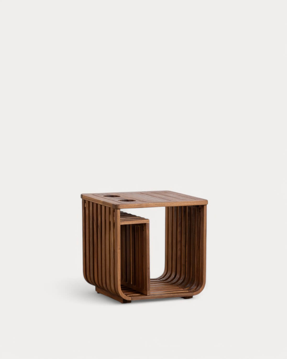 Hazan acacia wood outdoor side table 45x45 cm