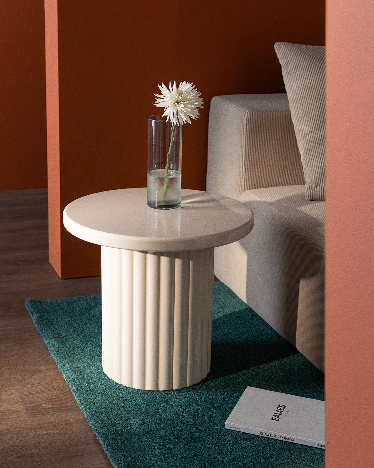 Round side table Ø50 cm in Dewey wood
