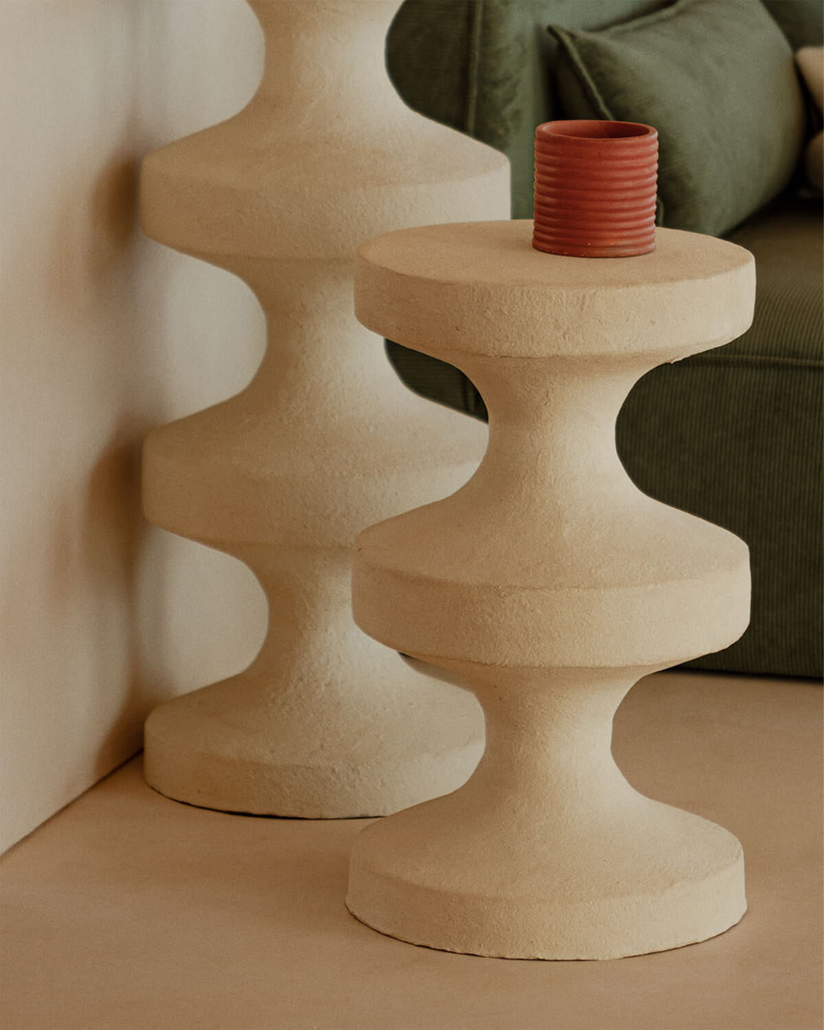 Perseis round metal side table Ø32 cm