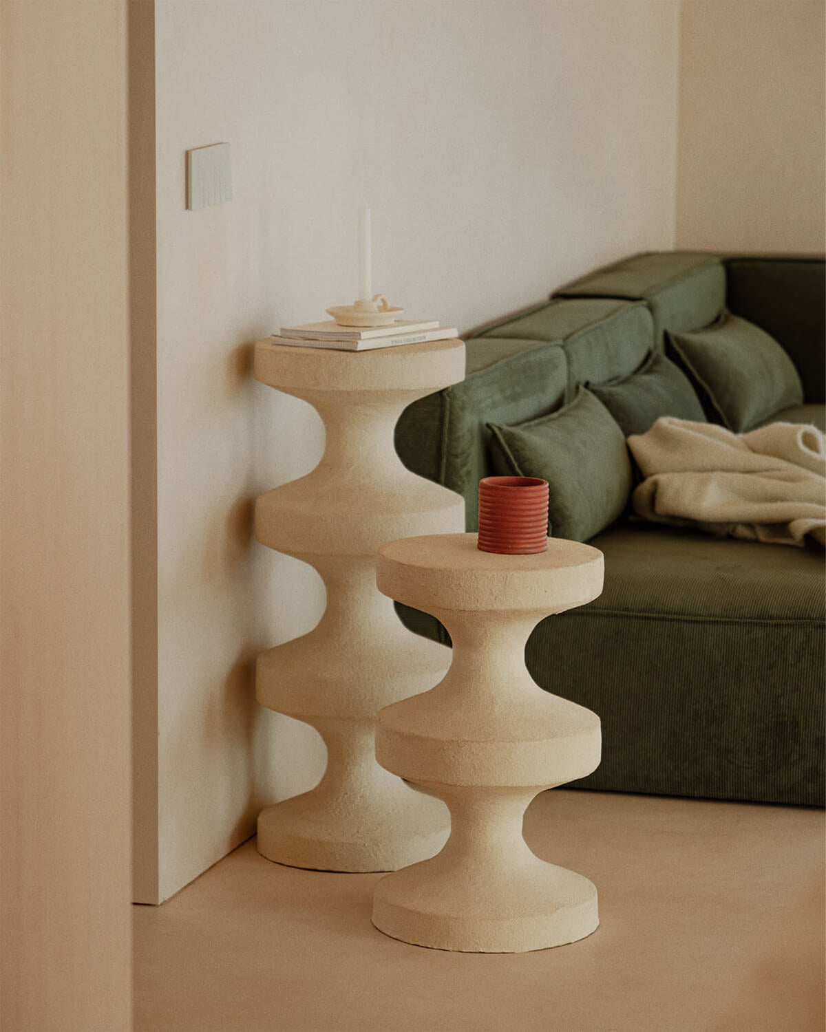 Perseis round metal side table Ø32 cm