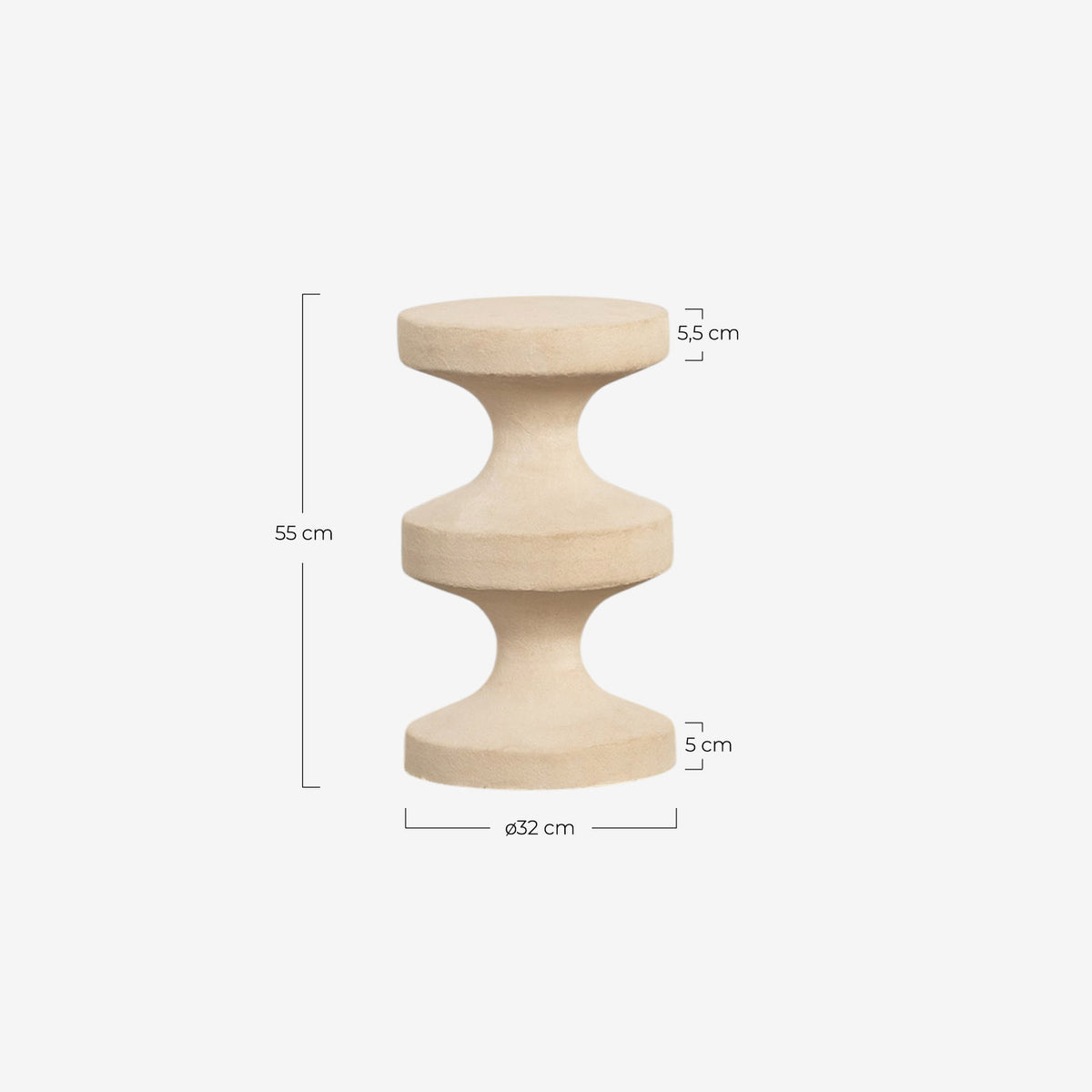 Perseis round metal side table Ø32 cm