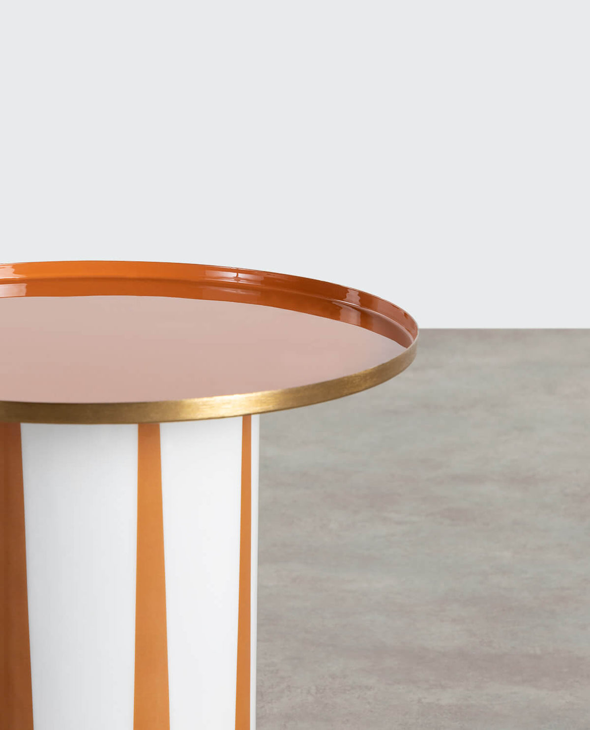 Gela round metal side table Ø40.7 cm