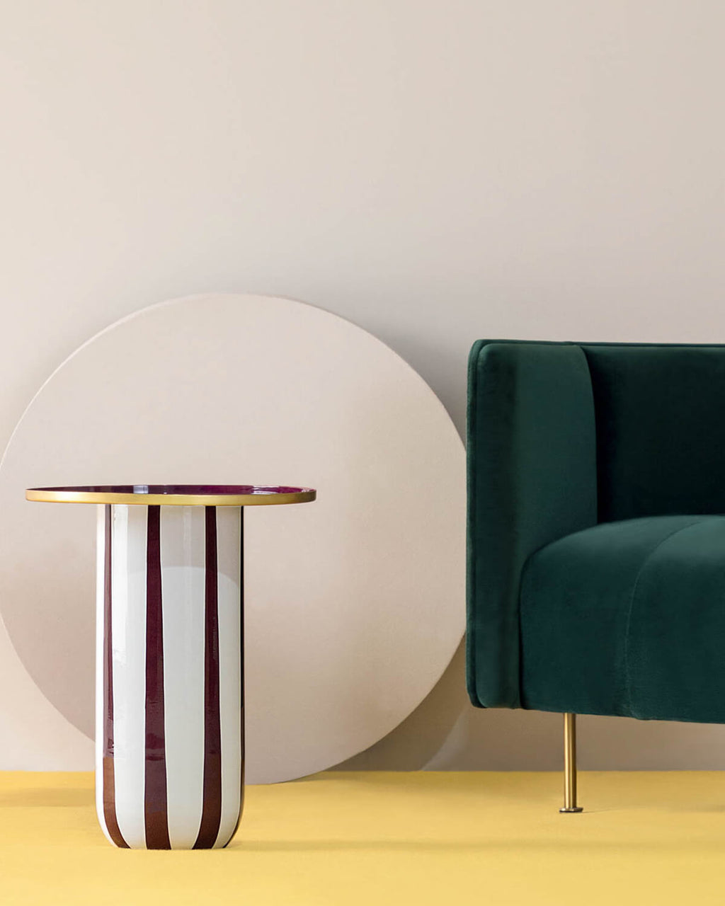 Gela round metal side table Ø40.7 cm