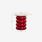 Troika round metal side table Ø45 cm
