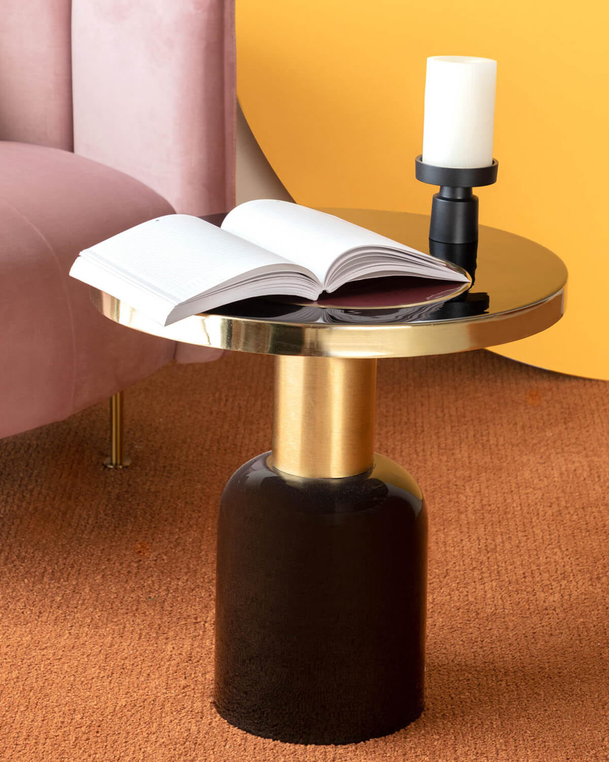 Tillo round metal side table Ø50.5 cm