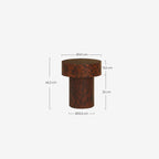 Round side table Ø40 cm in Nohr wood