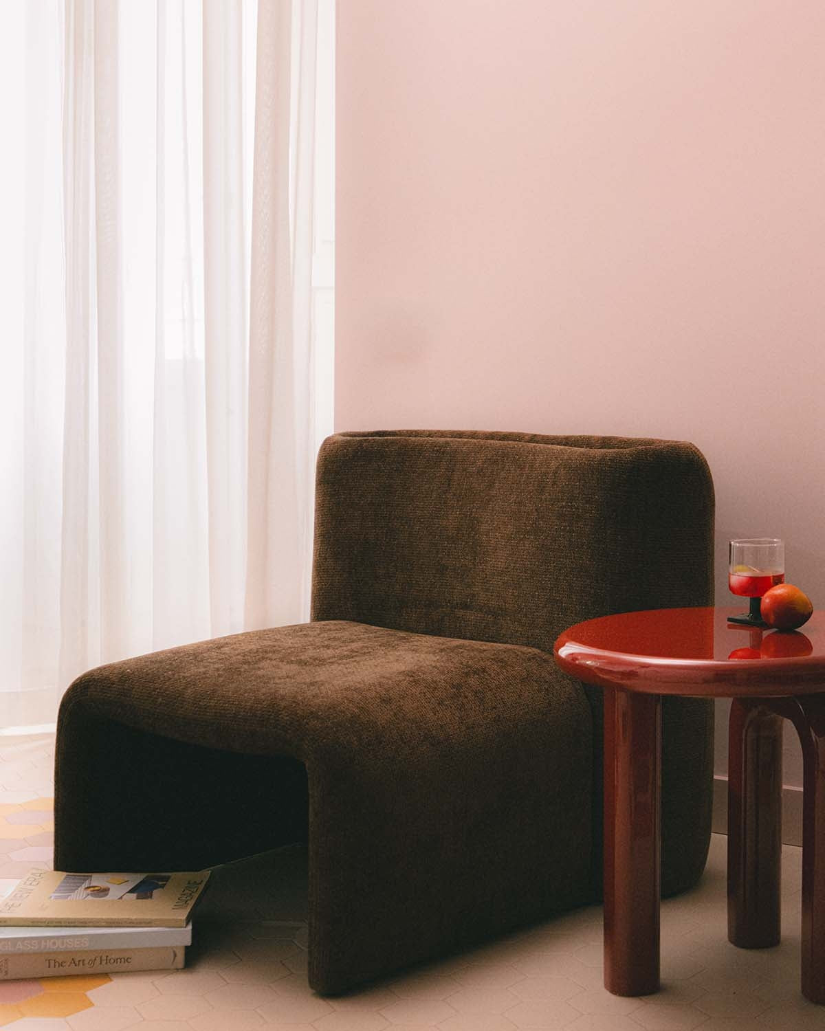 Round side table Ø50 cm in wood, Gilber brand