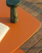 Zoilo square outdoor table 70x70 cm in metal