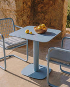 Zoilo square outdoor table 70x70 cm in metal