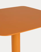 Zoilo square outdoor table 70x70 cm in metal