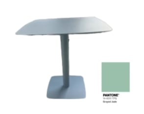 Zoilo square outdoor table 70x70 cm in metal