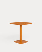 Zoilo square outdoor table 70x70 cm in metal