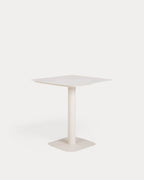 Zoilo square outdoor table 70x70 cm in metal