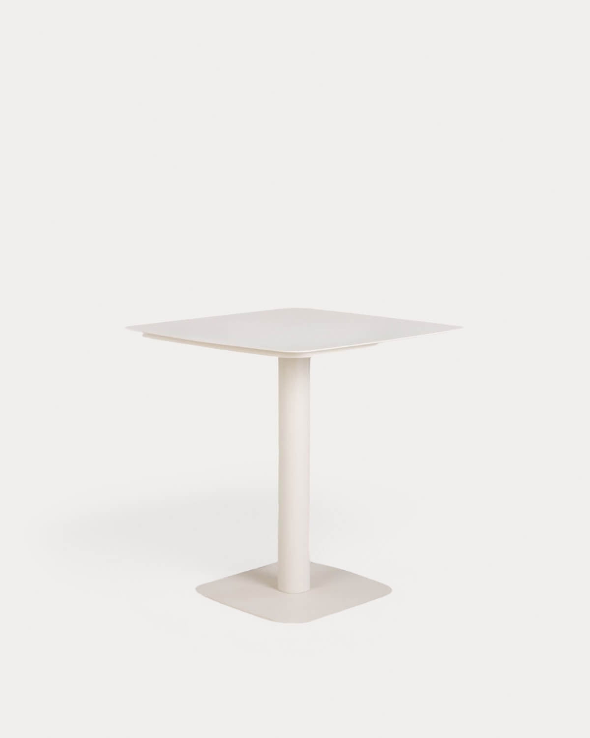 Zoilo square outdoor table 70x70 cm in metal