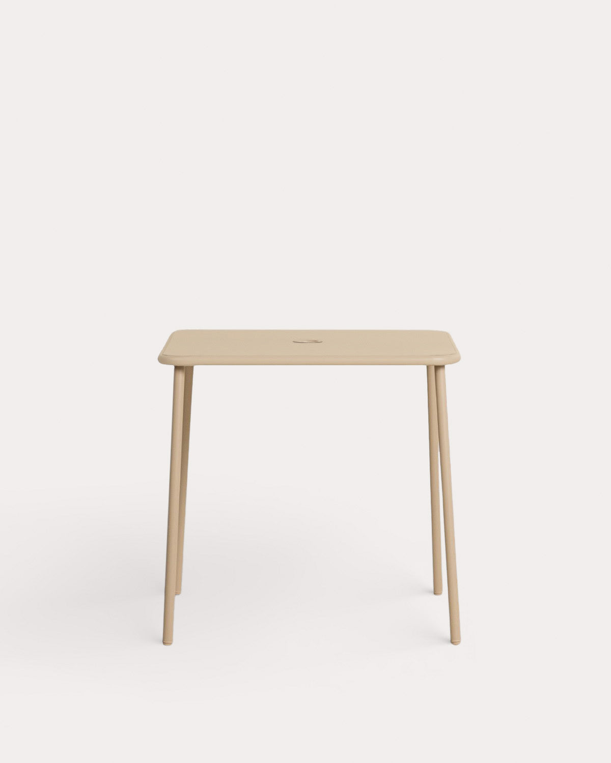 Square outdoor table 80x80 cm in metal Mijail