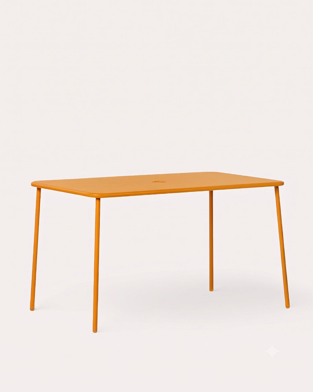 Mijail rectangular metal outdoor table 130x78 cm