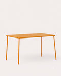 Mijail rectangular metal outdoor table 130x78 cm
