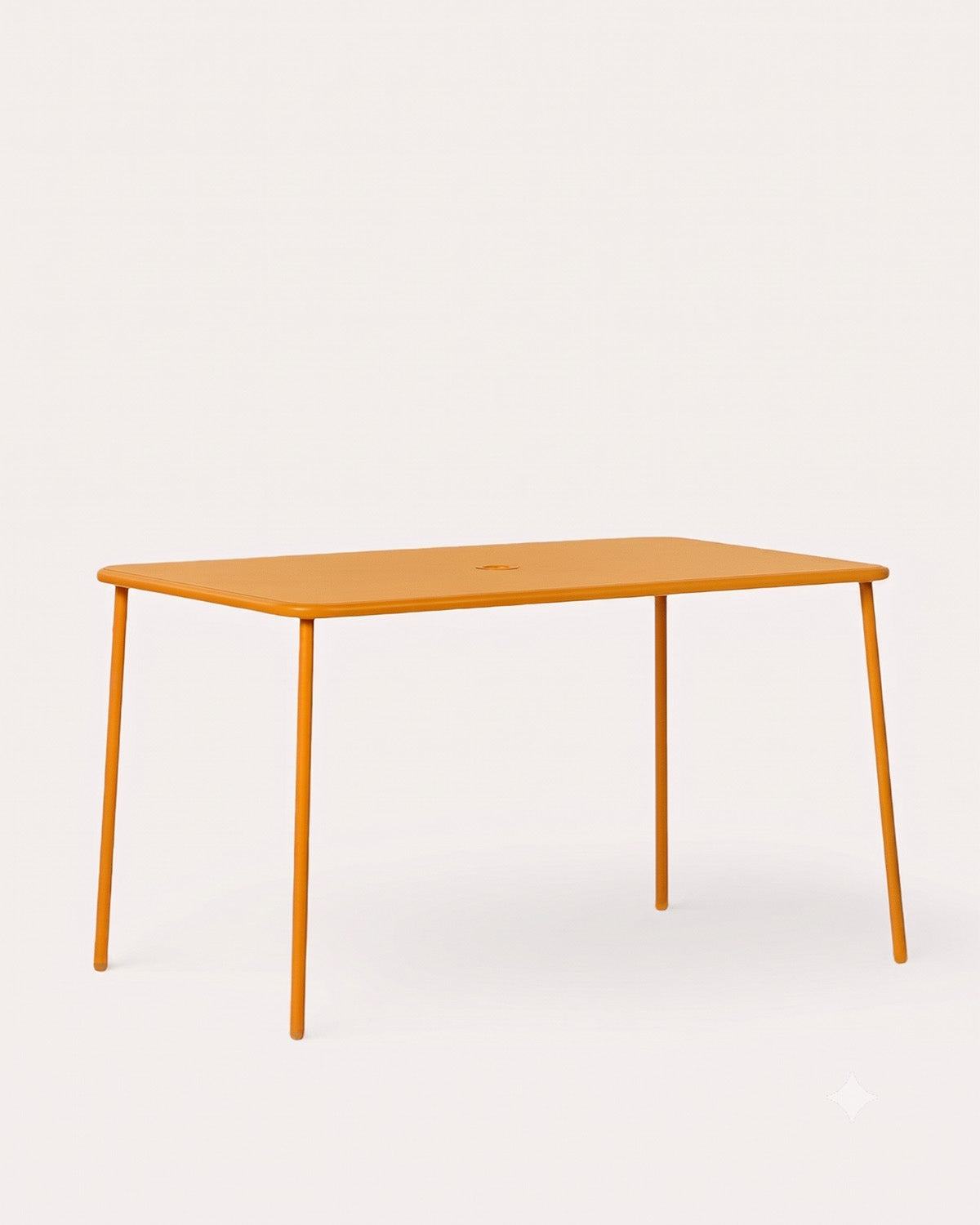Mijail rectangular metal outdoor table 130x78 cm