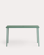 Mijail rectangular metal outdoor table 130x78 cm